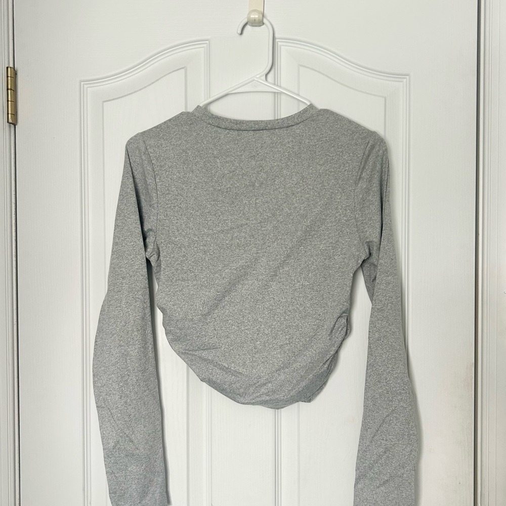 Gray Long Sleeve Women's Top